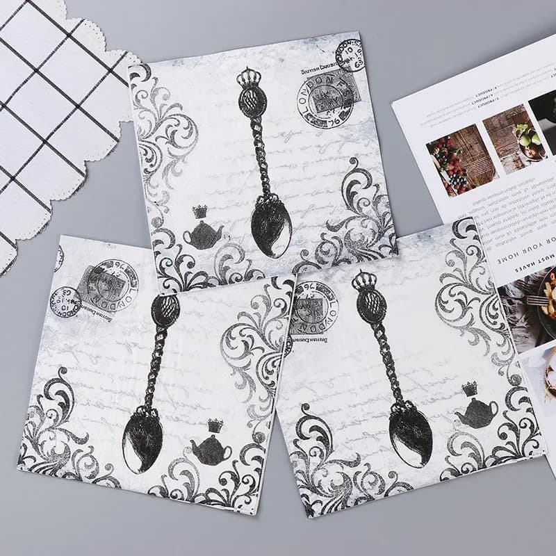 2-Ply Disposable Paper Napkins 20 Pack