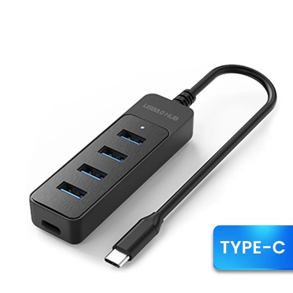 4 Port USB 3.0 Hub High Speed Transmission Multiple Expander Ports For Laptop PC Computer Office Travel Data Accessories USB Hub