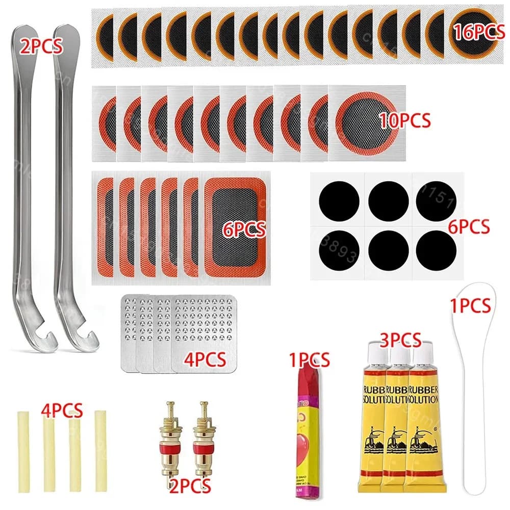 Bicycle Tire Repair Kit with Cold Patch