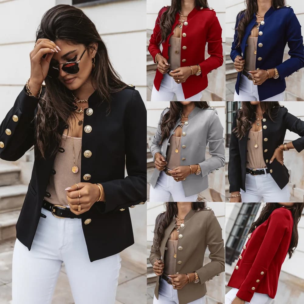 Women's Long-Sleeved Slim Fit Blazer