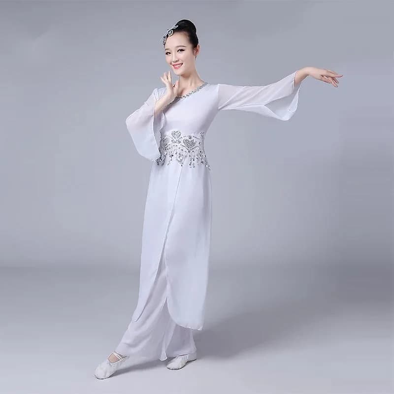 Women's Traditional Chinese Folk Dance Costume