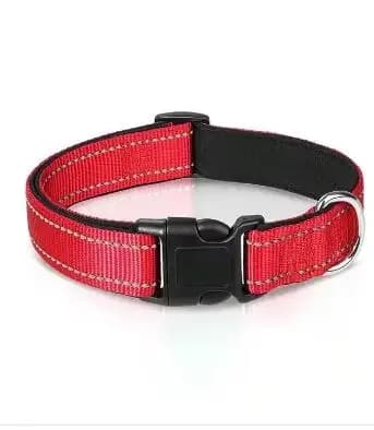 Dog Collar Reflective Adjustable Breathable Nylon Soft Padded DurableePet Collar for Small Medium Large Dog Bone Rope