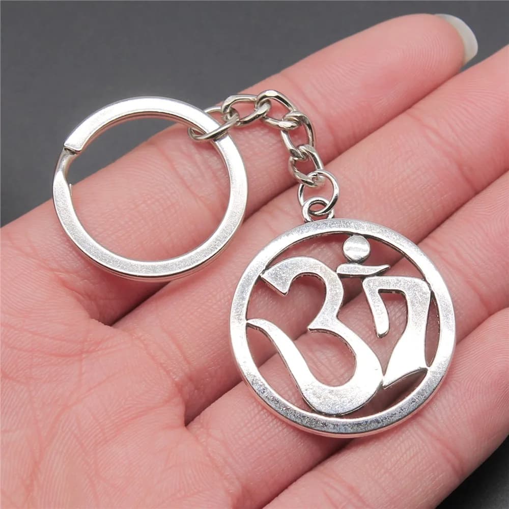 Om Symbol Yoga Keychain Pendant