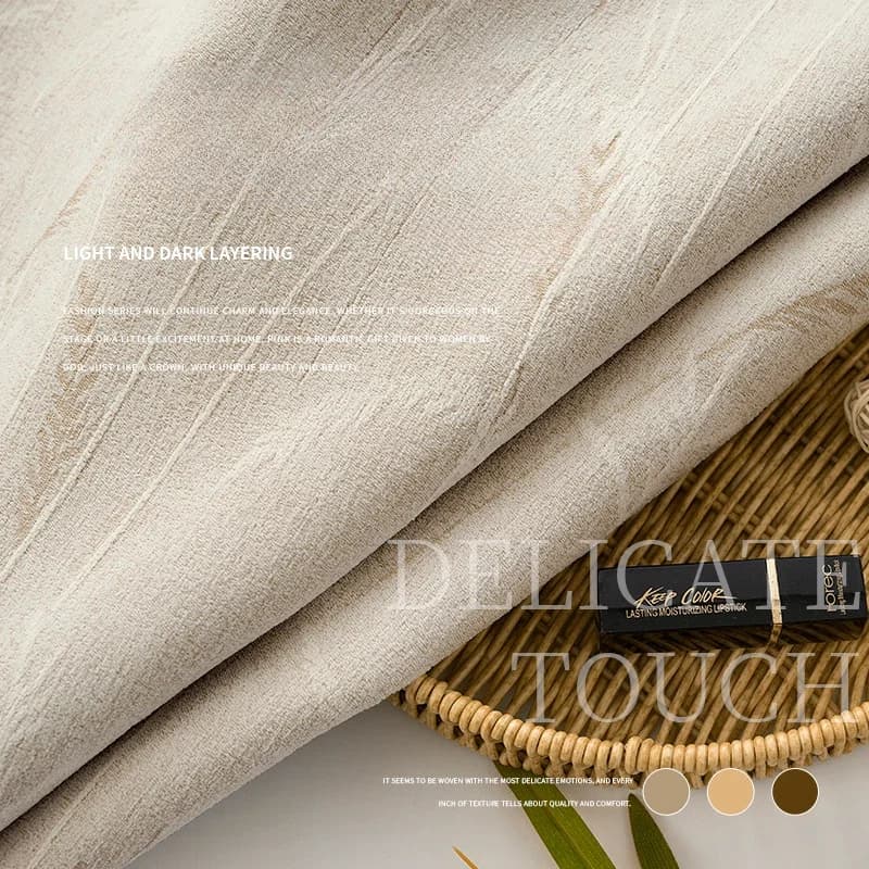 Black Blackout Jacquard Chenille Curtains