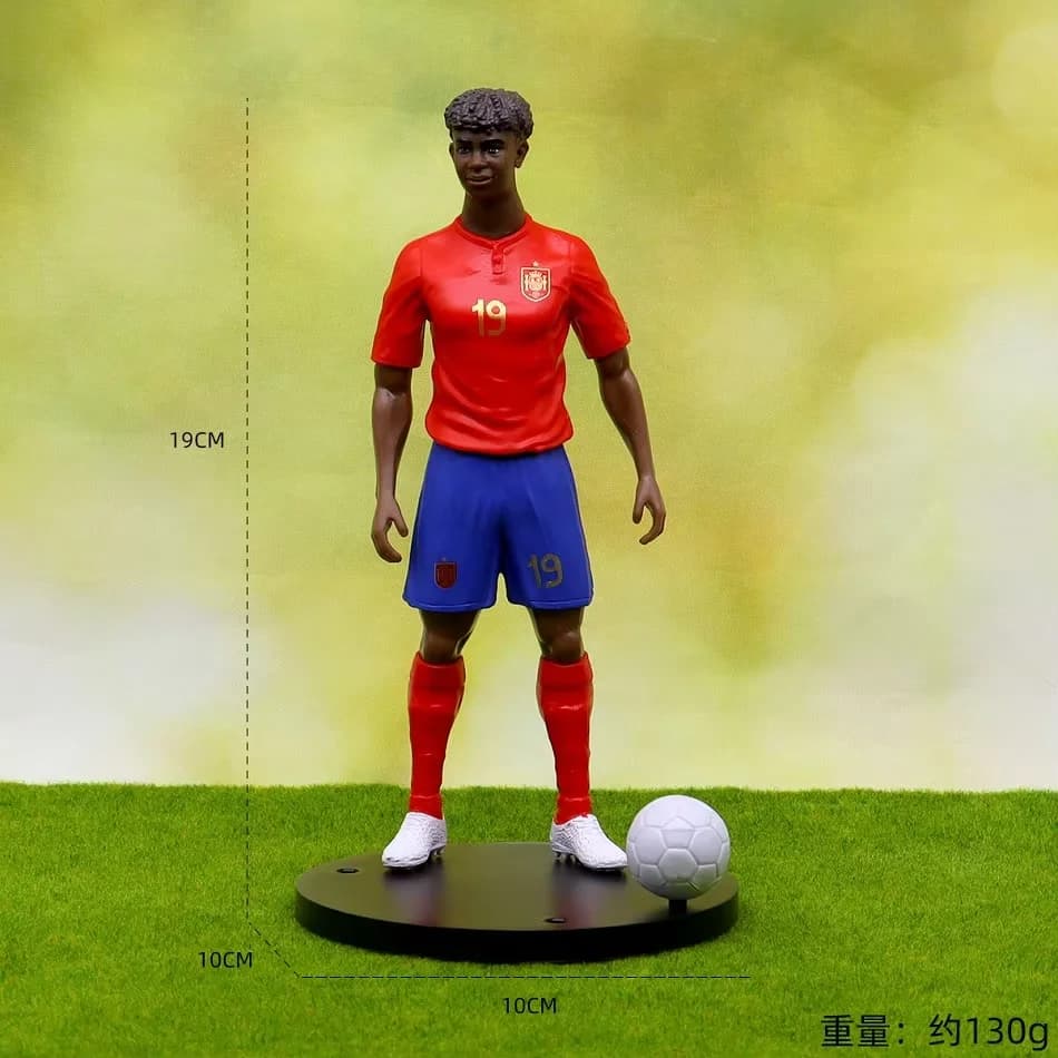 Soccer Player Action Figure with Base and Ball