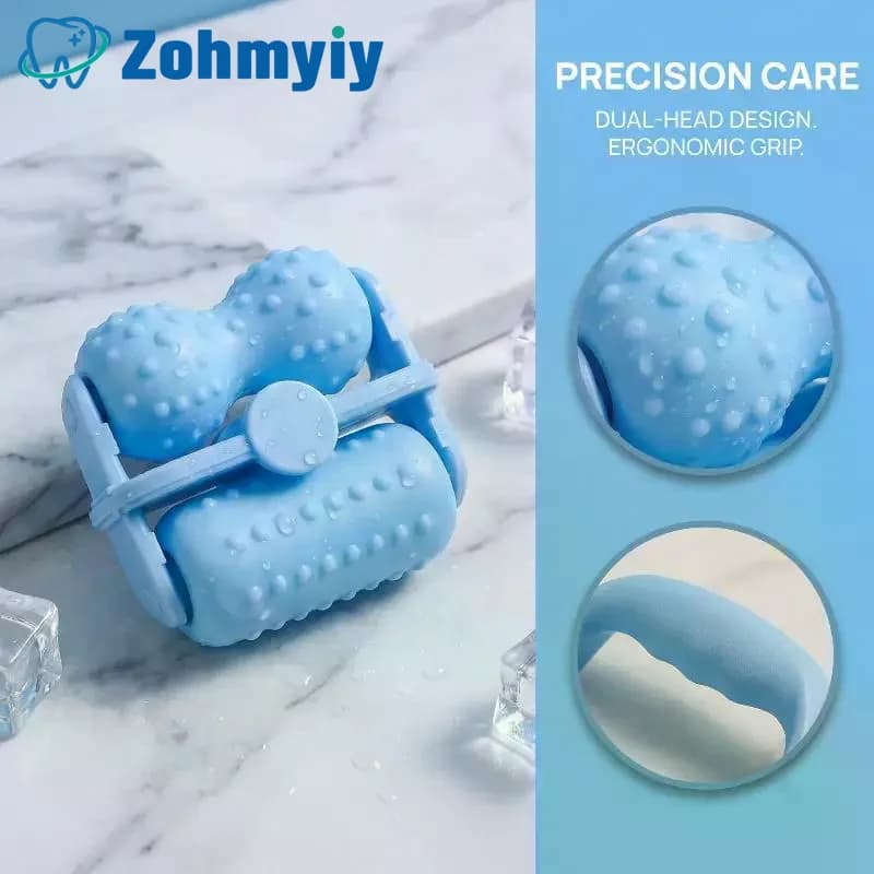 Face Ice Roller Double Roller Cool Facial Eye Massage Relieve Fatigue Pain Redness Skin Tighten Face Lift Reduce Swell Iceroller