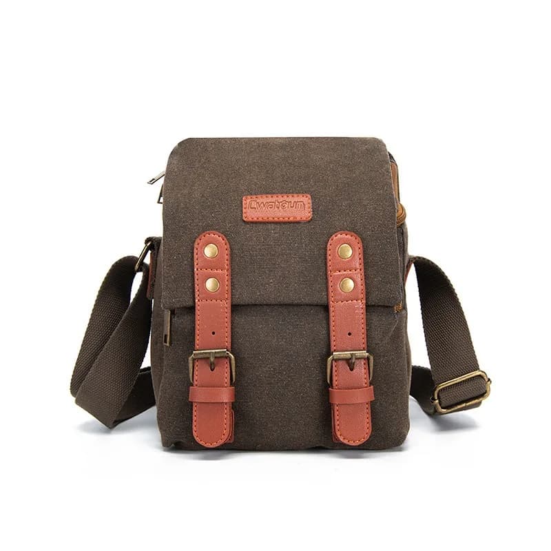 Single-Shoulder Canvas Camera Bag