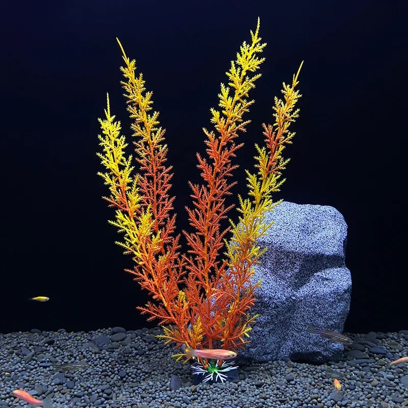 Aquarium Artificial Plants Decoration Fish Tank Landscaping Water Grass Ornaments Aquatic Simulated  Plant Supplies