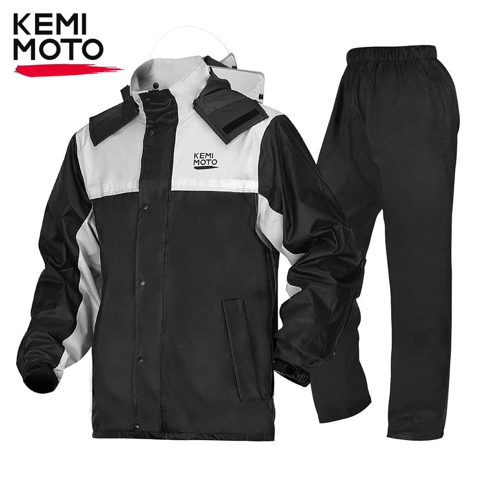 Men's Waterproof Rain Suit with Reflective Strips