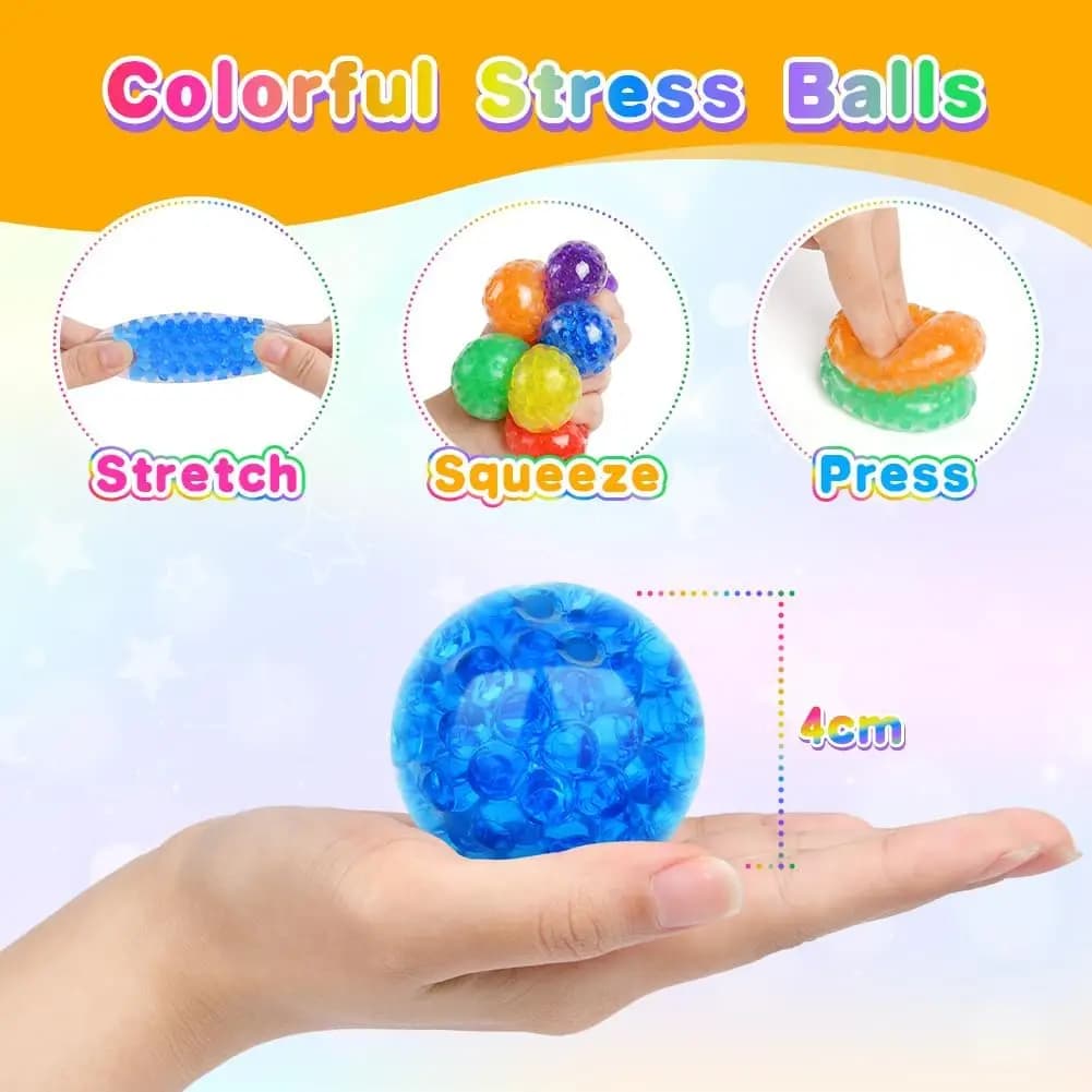 Bulk Colorful Stress Balls Squeeze Toys