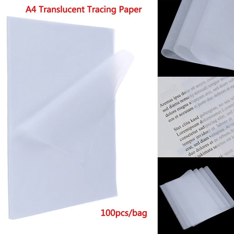 Translucent Tracing Paper Sheets 100 Pack
