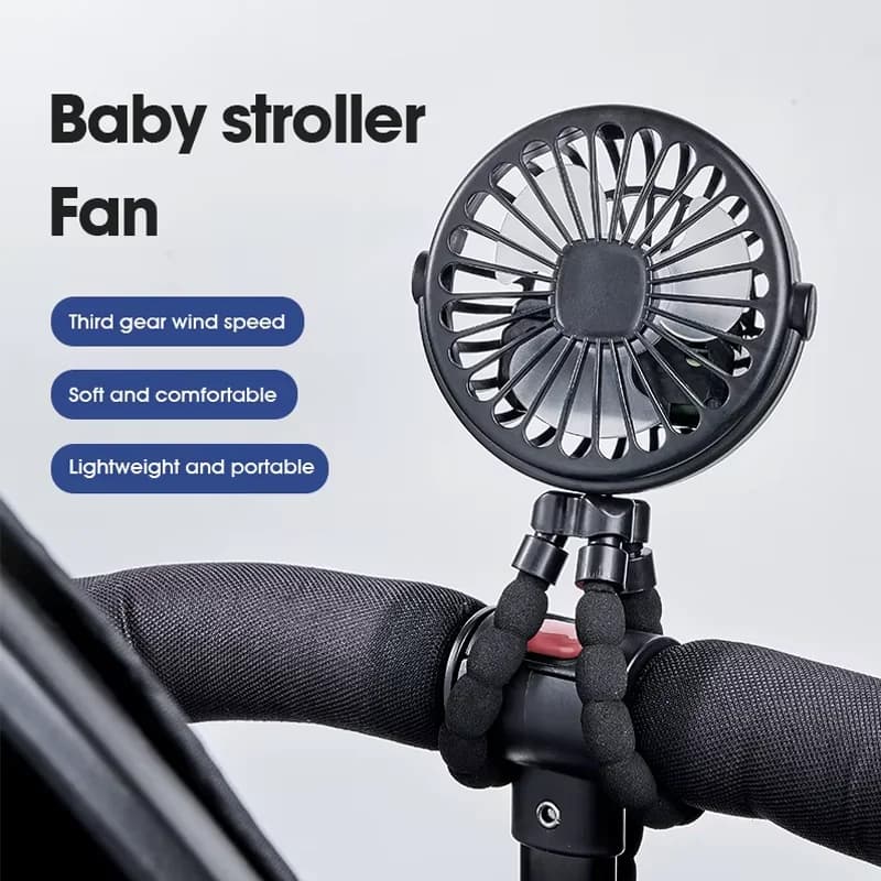 Portable Tripod Fan with USB Charging