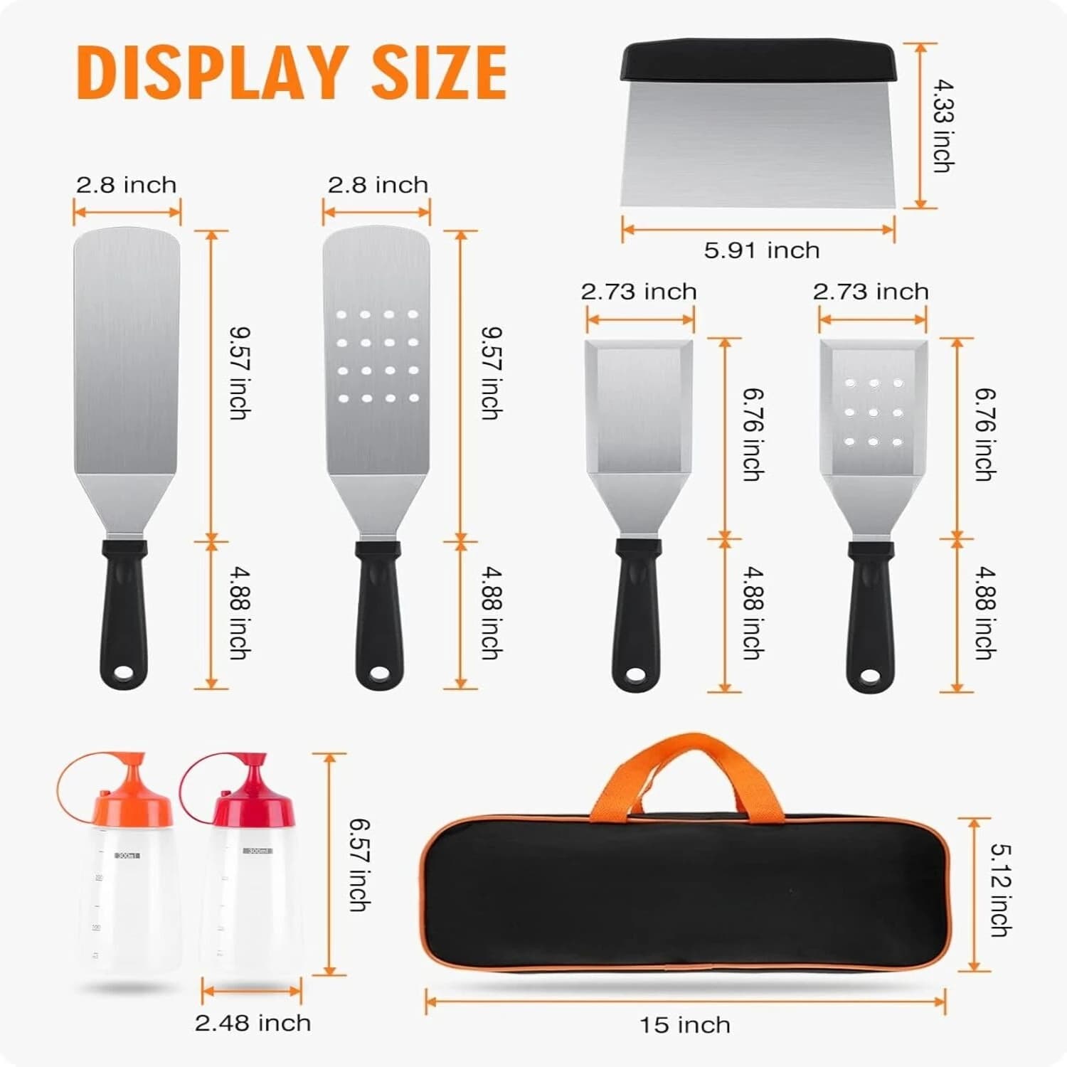 Stainless Steel Griddle Cooking Tool Set