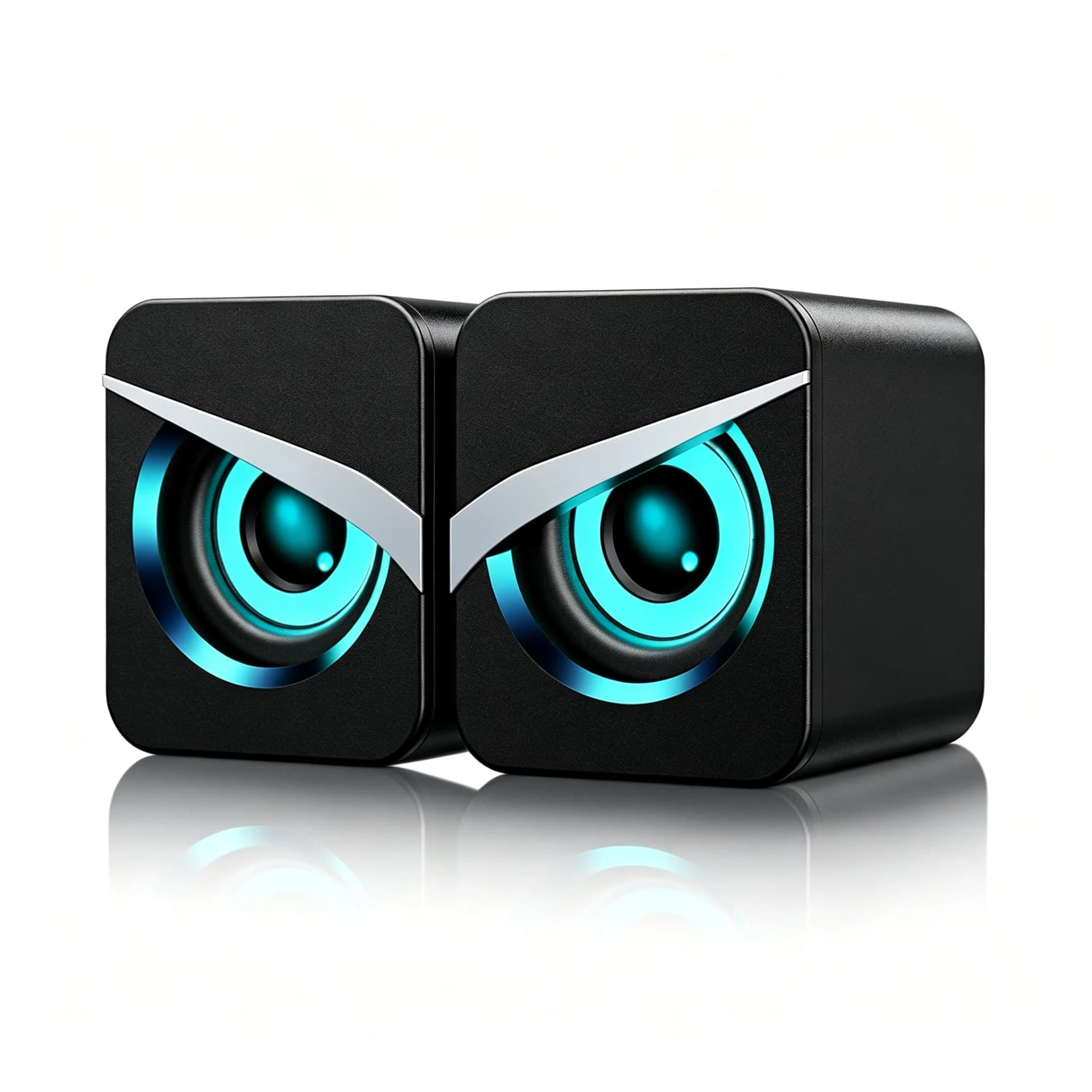 Mini Desktop Speakers with USB Power and LED Effects