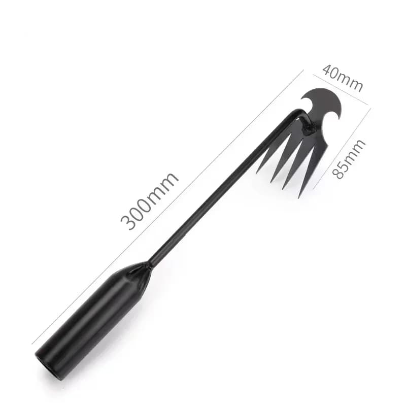 4-Tine Steel Garden Weeding Tool