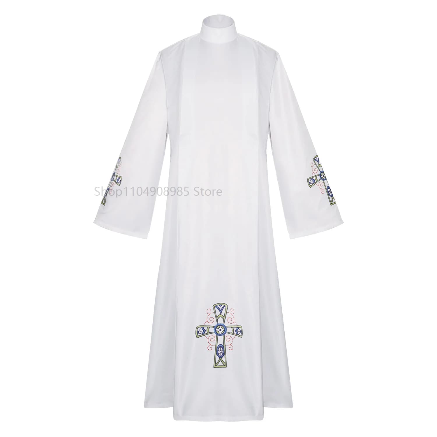 White Priest Robe Catholic Church Vestment
