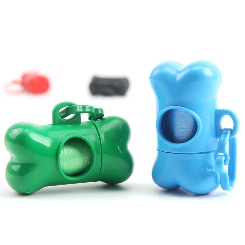Bone Shaped Dog Waste Bag Holder with Bags