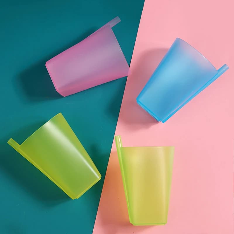 Candy Color Baby Sippy Cup with Straw