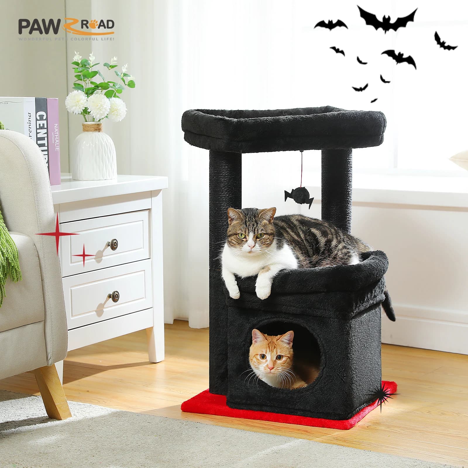 Cat Tree Tower with Condo and Sisal Posts