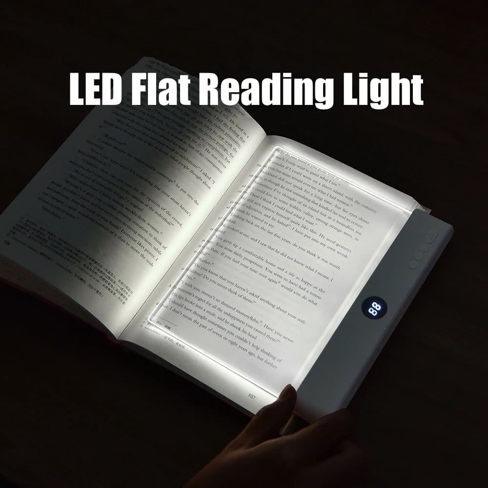 LED Flat Panel Reading Light with USB Charging