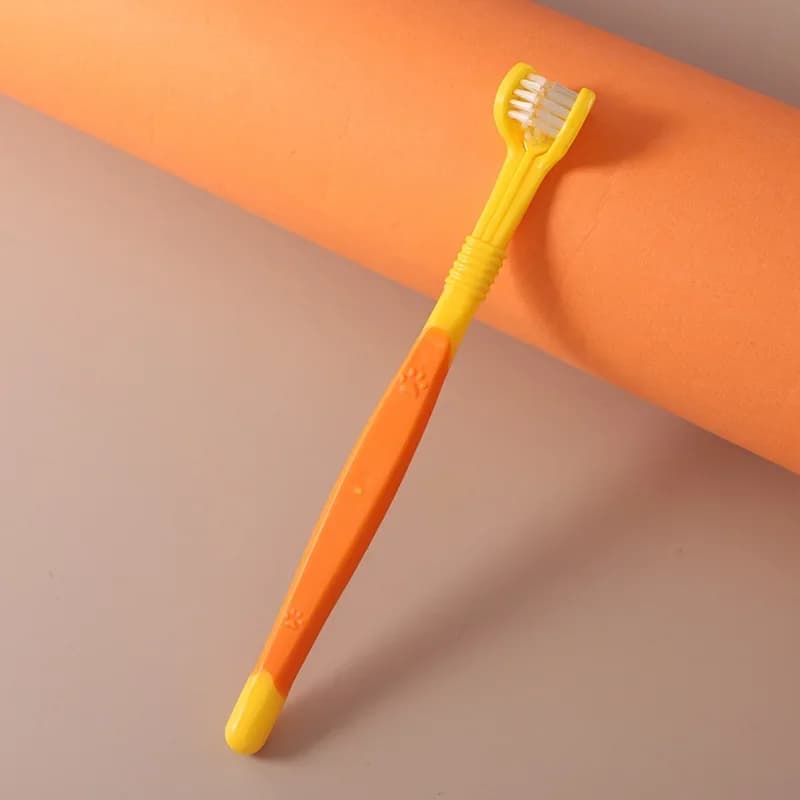 Three-Head Pet Toothbrush for Dogs