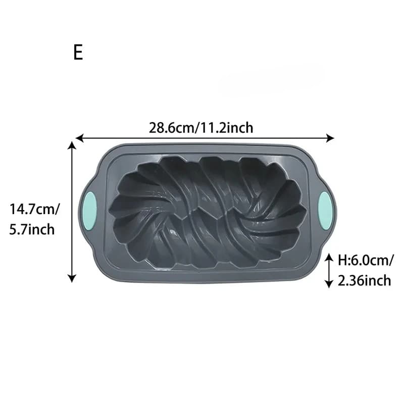 Silicone Bakeware Set with Assorted Cake Molds