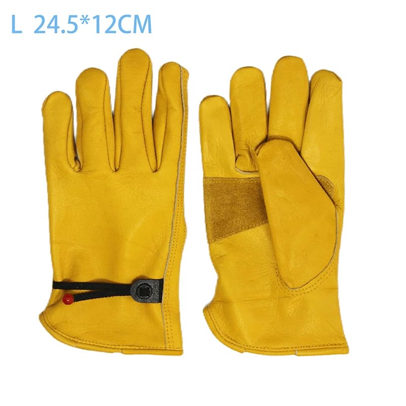 Soft Cowhide Leather Work Gloves
