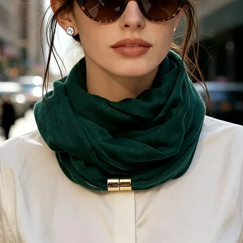 Lightweight Magnetic Clasp Neck Scarf