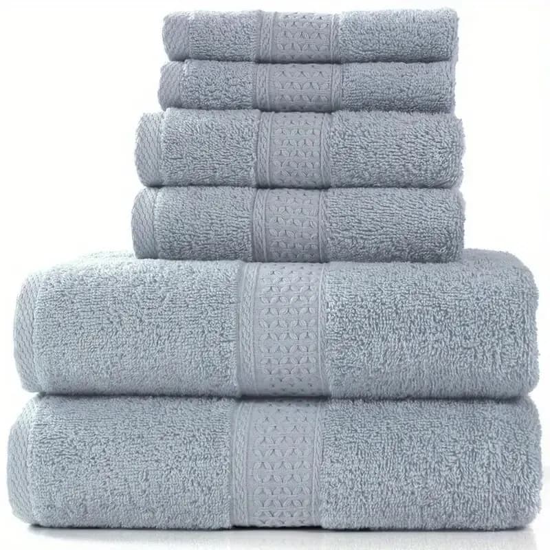 Cotton Bath Towel Washcloth Set