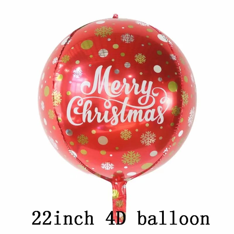 2025New Year's Party Decorations Merry Christmas Balloons Santa Claus Snowman Elk Globos DIY Christmas decorations