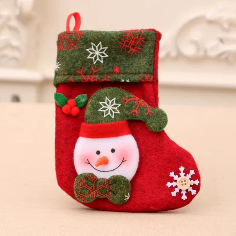 Santa Claus Christmas Stockings Plush Toys 12-Pack