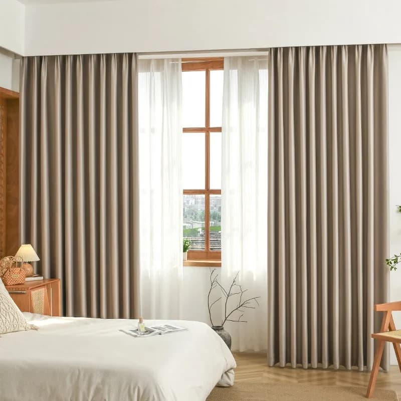 Blackout Hemp Curtains with Sound Insulation