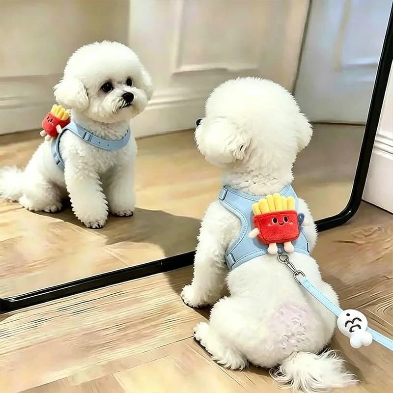 Small Dog Plush Harness Vest