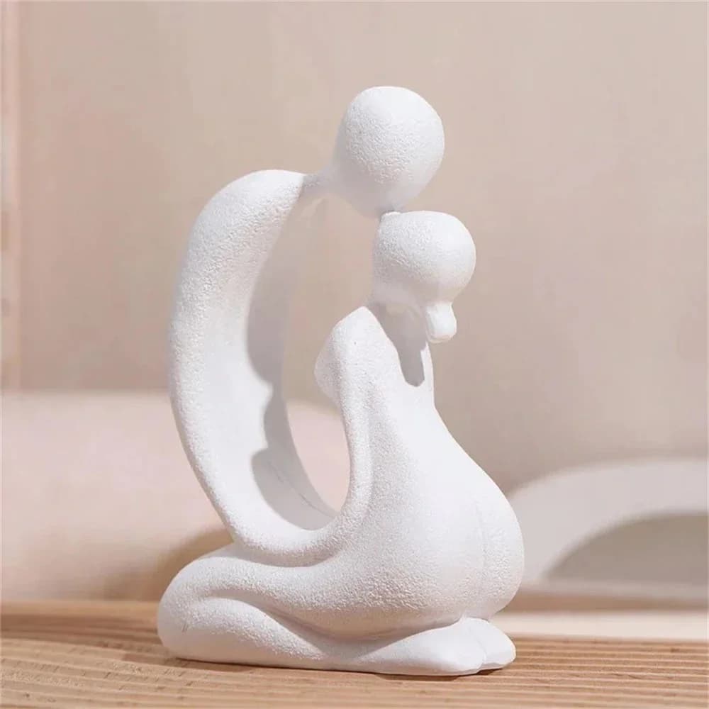 Bedroom decoration, home decor, creative resin, kissing couple sculpture, Scandinavian modern art, multi-color home decor