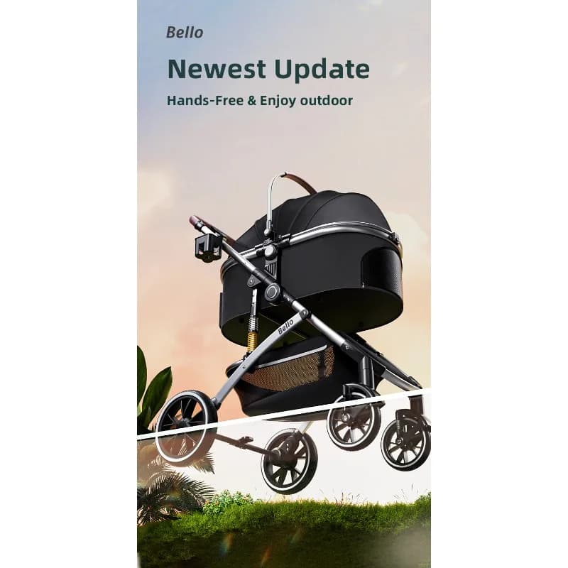 carrinho pet (Ready to Ship) Luxury Pet Trolley Manufacture Pet Stroller Dog Cat Trolley Pet Carriers & Travel Products