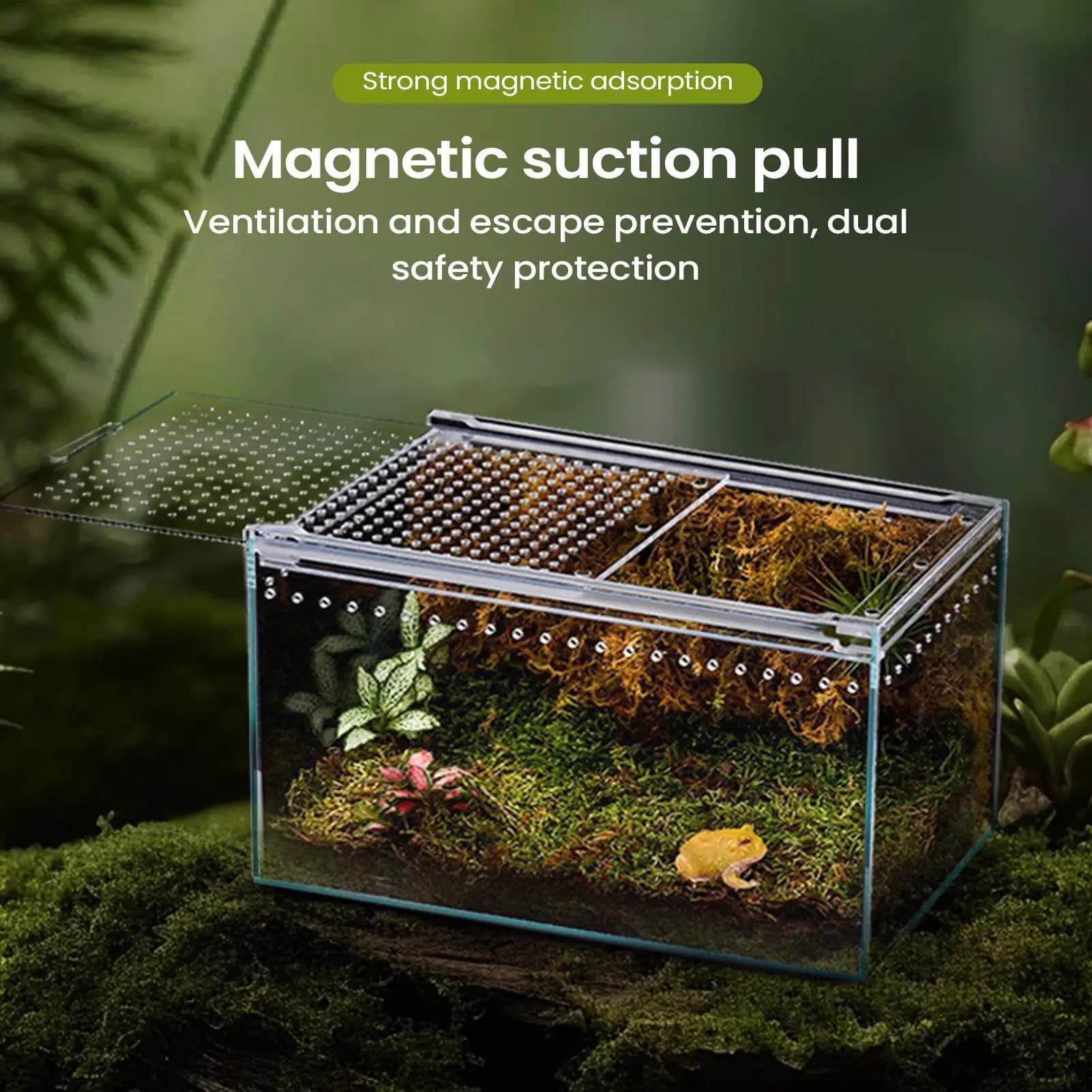 Transparent Reptile Terrarium Tank With Ventilation