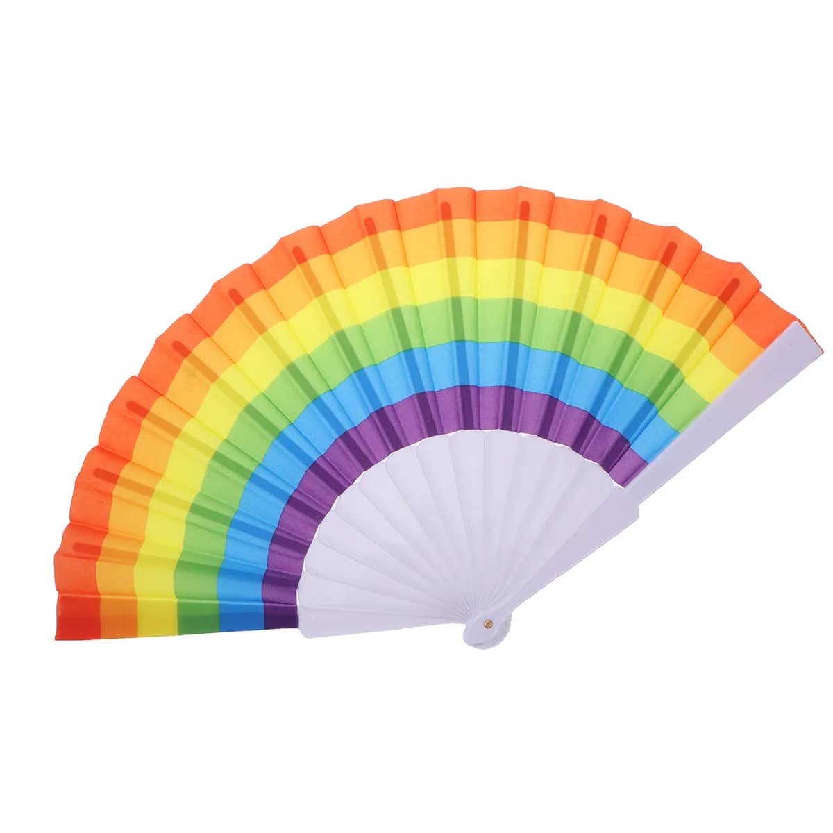 Rainbow Folding Fans