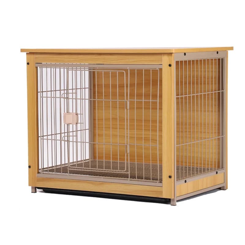 Wooden Dog Crate with Litter Box Pen