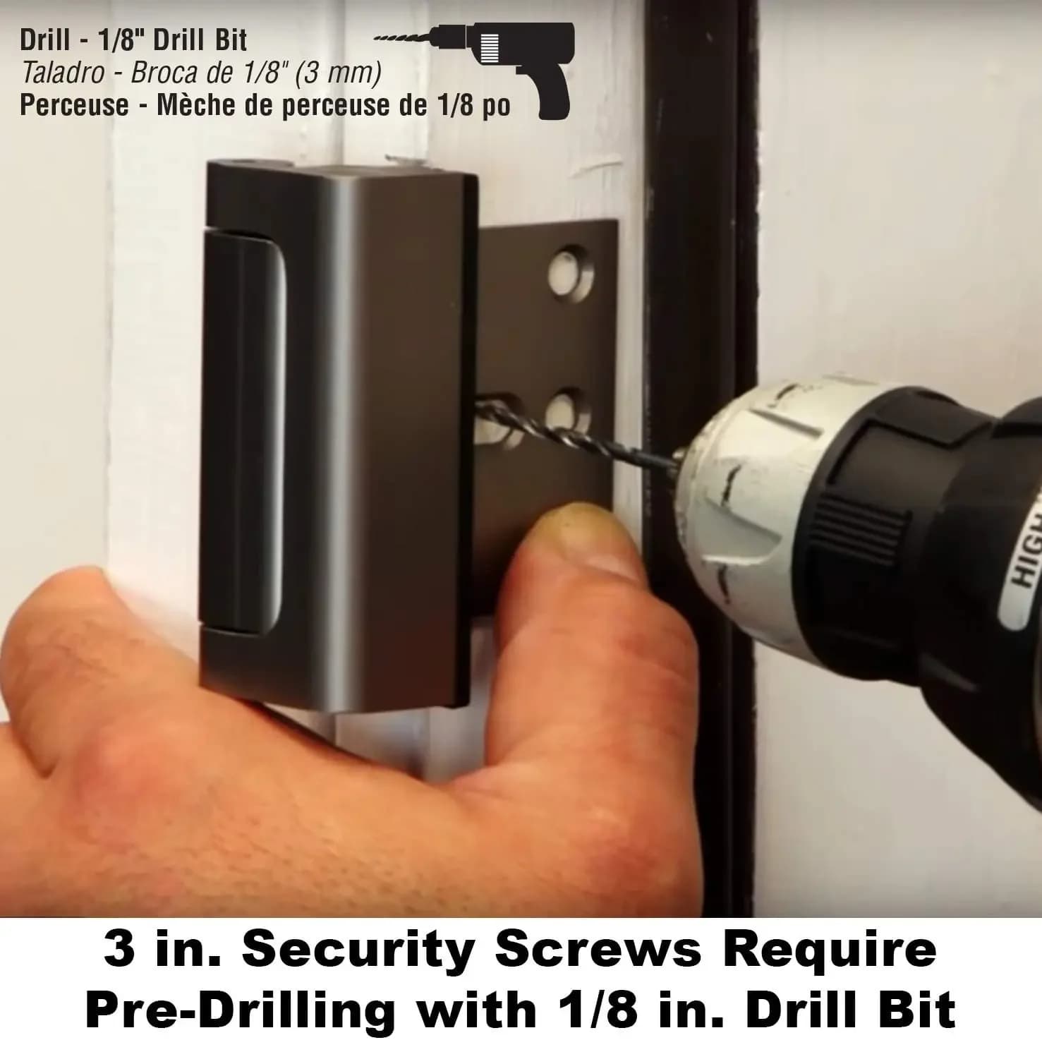 Door Reinforcement Lock with 3 Inch Stop