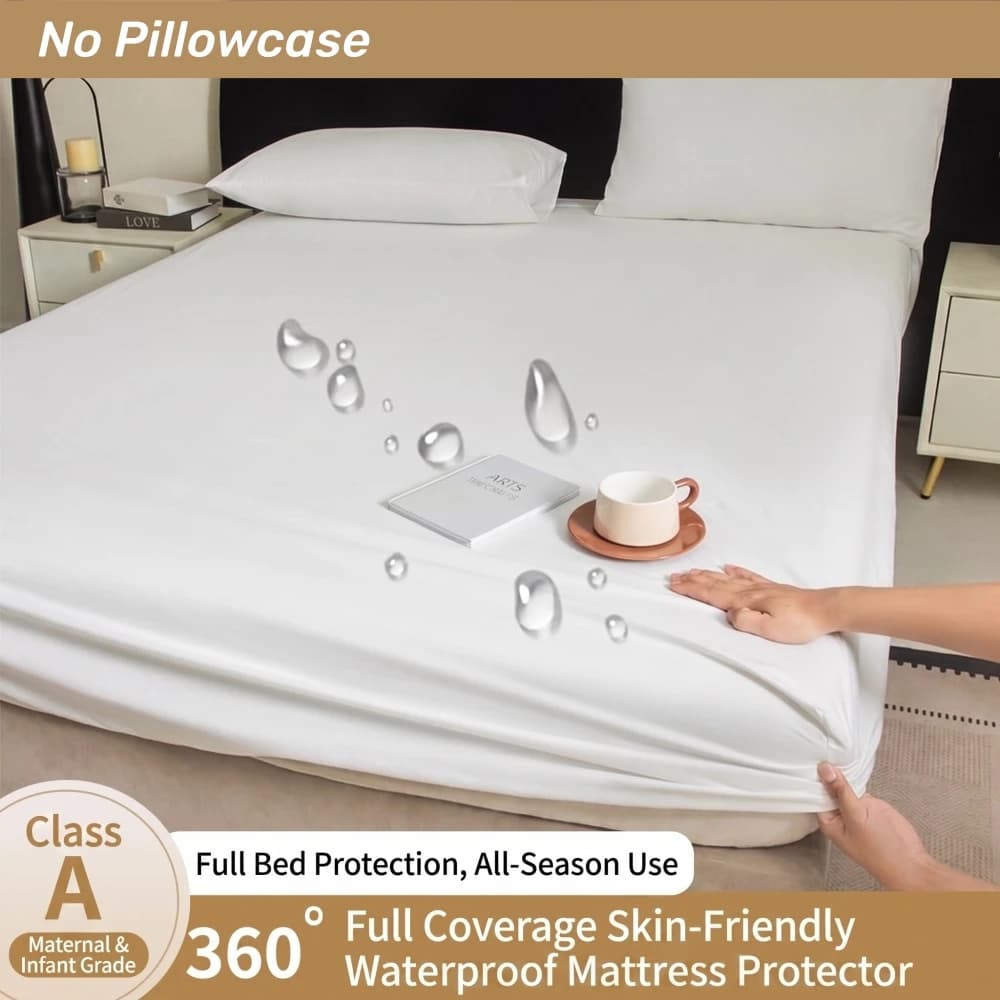 Waterproof Mattress Cover Fitted Sheet