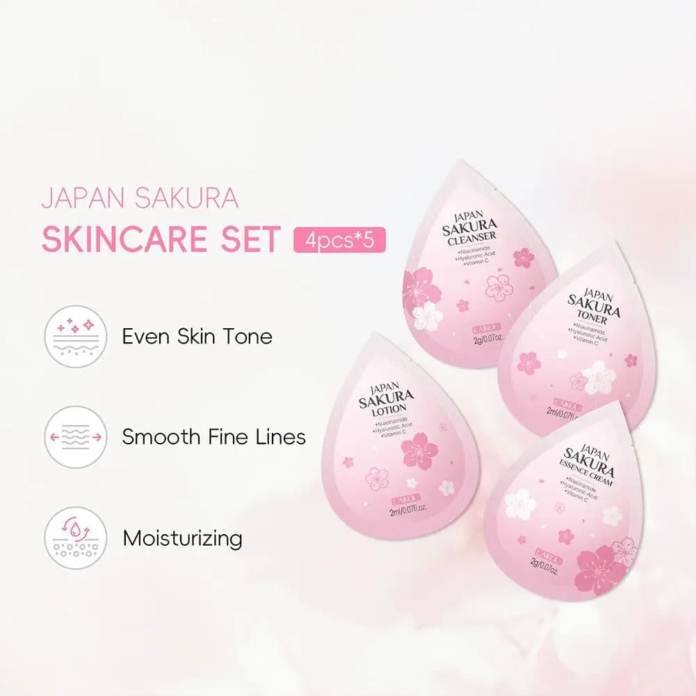 Hydrating Skin Care Set,10pcs Mini Travel Skincare Products,Including Face Wash, Serum, Toner, Lotion,Face Skin Care Routine Kit
