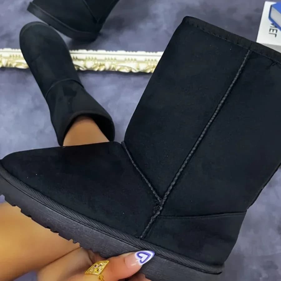 Solid Color Non-Slip Winter Boots