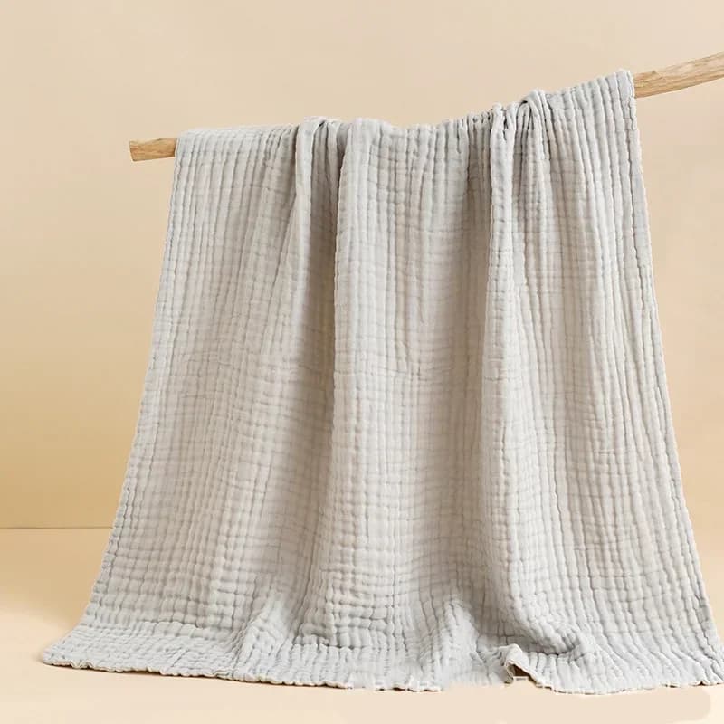 Baby Bath Towel Kids Swaddle Wrap Bedding 6 Layers Infant Gauze Receiving Blanket Pure Cotton Bubble Muslin Blanket 105*105cm