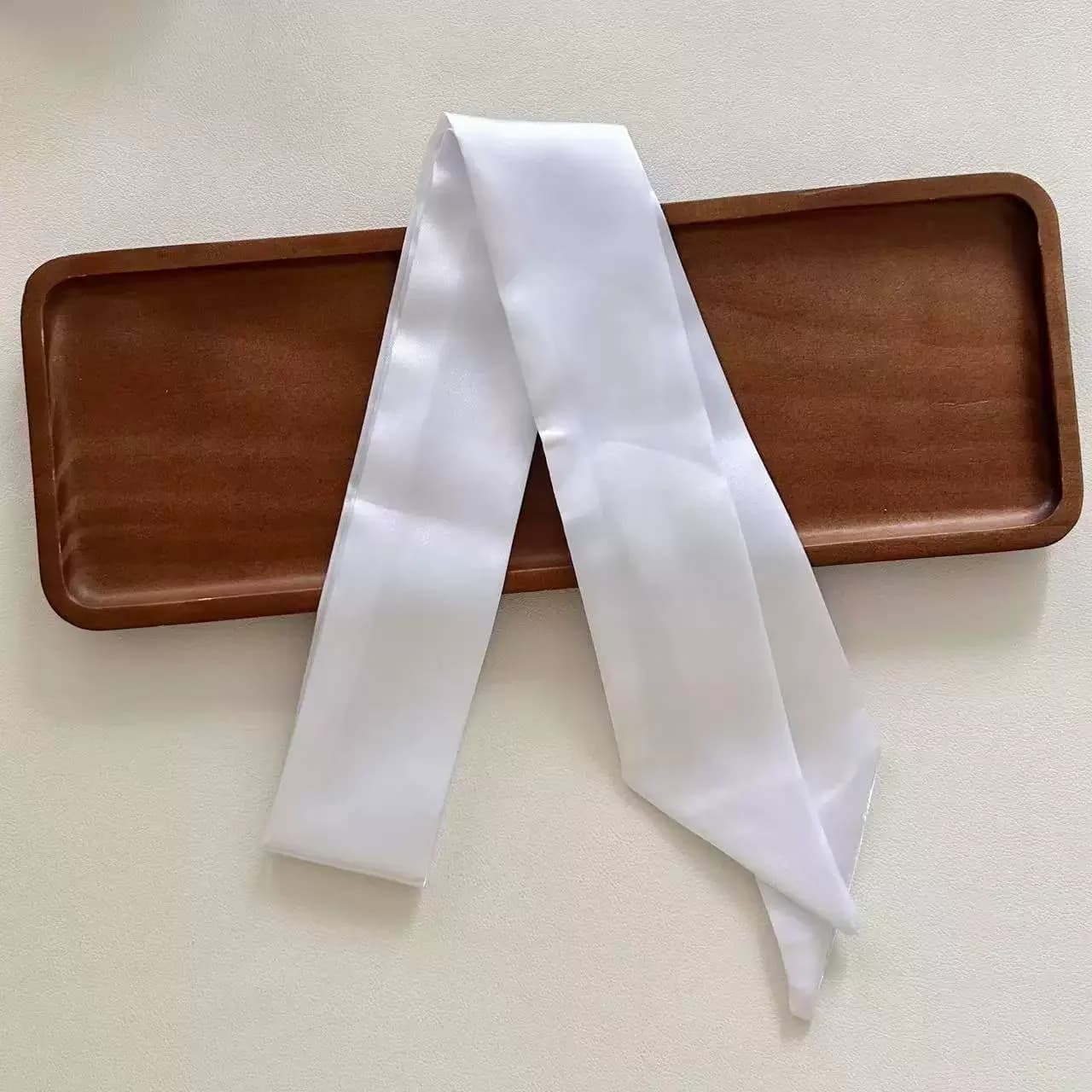 Long Skinny Satin Hair Scarf Headband
