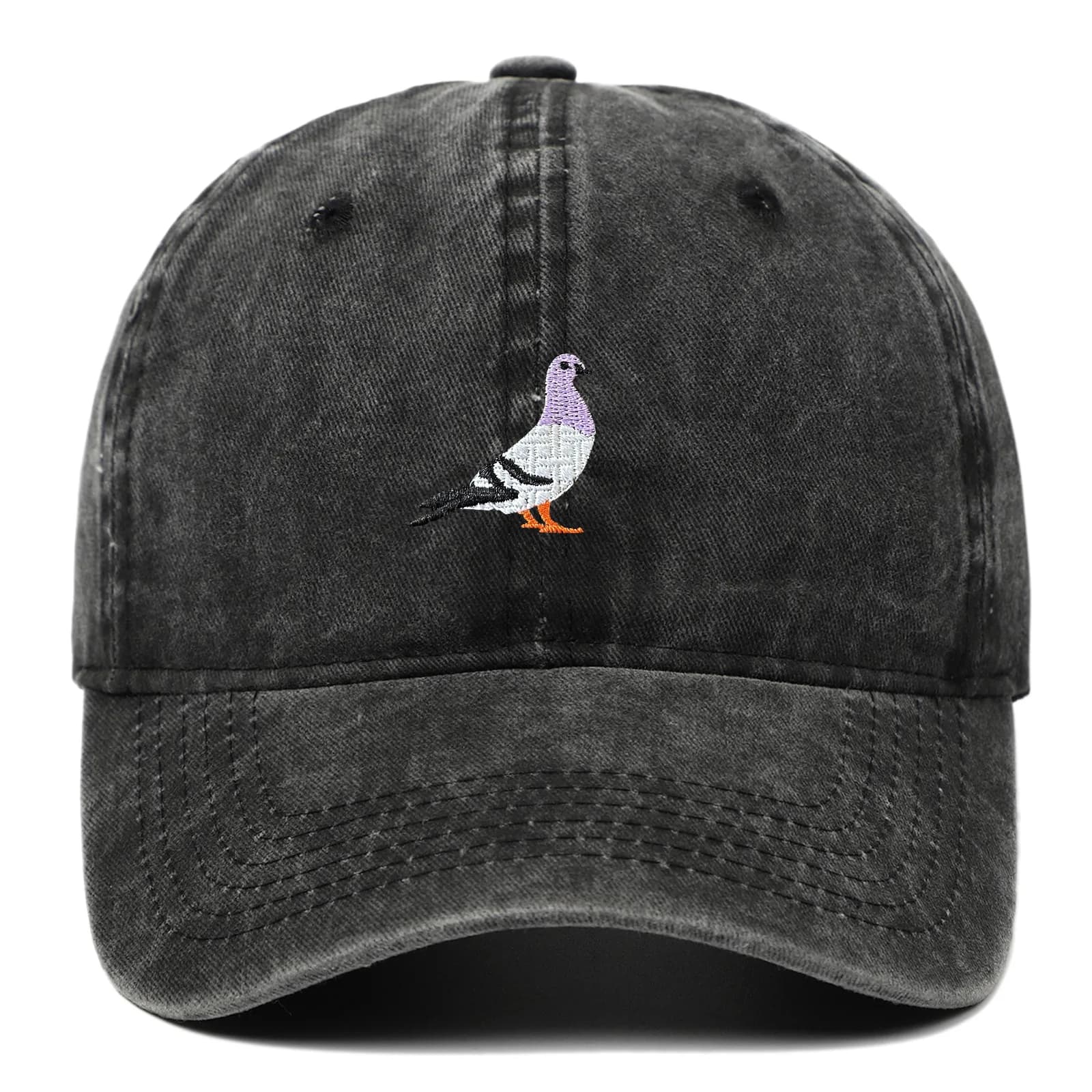 Pigeon Embroidery Baseball Cap