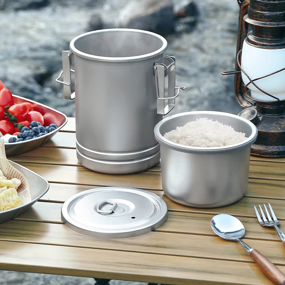 Stainless Steel Camping Rice Cooker Pot