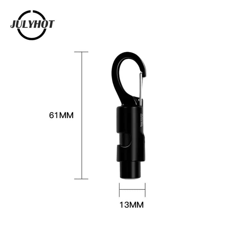 2PCS Camping Gear Durable Aluminum Alloy Tent Windproof Rope Hanger For Outdoor Camping Travel Kit Survival Buckles