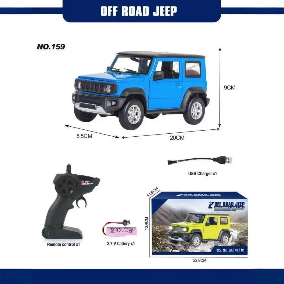 1:24 Scale 2WD Off-Road Remote Control Car