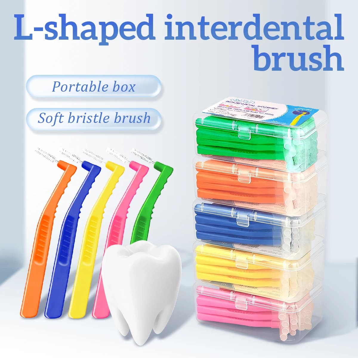 L-Shaped Interdental Brush