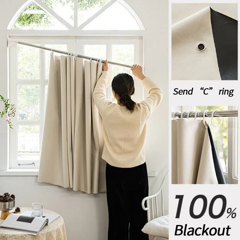 Blackout Window Curtains Rod Pocket